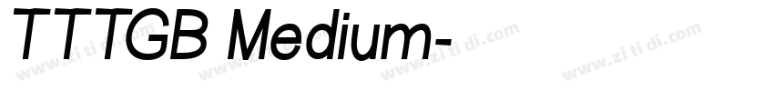 TTTGB Medium字体转换